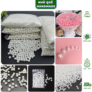 100gr Hạt Cườm Trang Trí Thủ Công Handmade 6mm/8mm - Hạt Cườm Làm Hoa Kẽm Nhung, Hoa Sáp, DIY