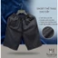 Quần Short Thun Nam Đen Muối Tiêu