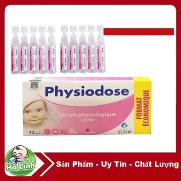 Nước Muối Sinh Lý Physiodose Pháp - Muối Hồng [Tep 40 ống 5ml/1]