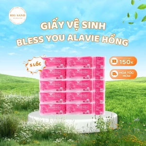 Lốc 10 Cuộn Hồng Giấy Vệ Sinh Bless You 2 Lớp cao cấp - Chính Hãng