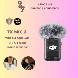 Lẻ Bộ Phát TX DJI Mic 2+Nam châm+Bông Lọc Gió Hàng New Tách Hộp Kết Nối Osmo Action Camera