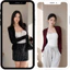 Áo khoác nữ tay dài AK-01 tôn dáng chất liệu cotton, Áo phông cổ tròn basic ôm body