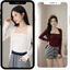 Áo khoác nữ tay dài AK-01 tôn dáng chất liệu cotton, Áo phông cổ tròn basic ôm body