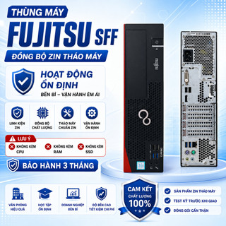 Thùng Máy Fujitsu SFF Đồng Bộ Zin Tháo Máy -Chỉ Main Case Nguồn Không CPU RAM SSD - Bảo Hành 3 Tháng