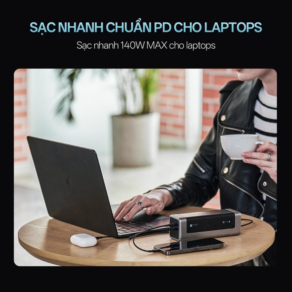 CUKTECH 20 Sạc Di Động 2C1A | Công Suất 210W Max | Dung Lượng 25.000mAh | Bảo Hành 18 Tháng P23 | BigBuy360 - bigbuy360.vn