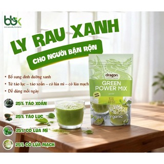 Bột Green Power Mix Dragon Superfoods 200g Bột Hỗn Hợp Xanh Detox Hữu Cơ