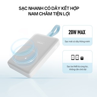CUKTECK CP132ML Sạc Di Động Không Dây Từ Tính  | Dung Lượng 10.000mAh | Tích Hợp Cáp Type C | Bảo Hành 18 Tháng WPB100L
