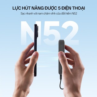 CUKTECK CP132ML Sạc Di Động Không Dây Từ Tính  | Dung Lượng 10.000mAh | Tích Hợp Cáp Type C | Bảo Hành 18 Tháng WPB100L