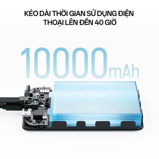CUKTECK CP132ML Sạc Di Động Không Dây Từ Tính  | Dung Lượng 10.000mAh | Tích Hợp Cáp Type C | Bảo Hành 18 Tháng WPB100L