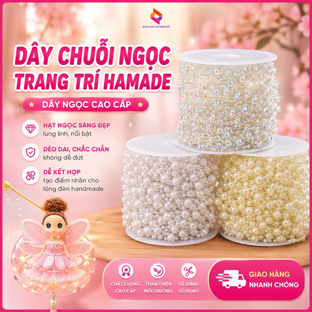 Chuỗi Ngọc Dùng Trang Trí Hoa Cưới