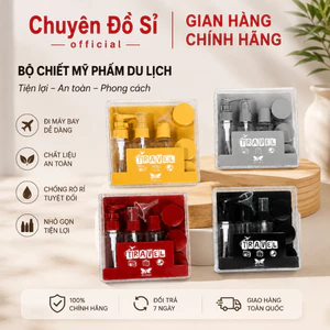 Bộ Chiết Mỹ Phẩm Travel 5 Món dùng chiết nước hoa, sữa tắm, kem chống nắng tiện lợi