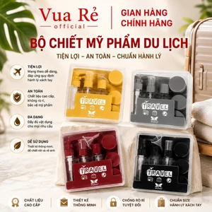 Bộ Chiết Mỹ Phẩm Du Lịch 5 Món Mini Tiện Lợi dùng cho nước hoa, sữa tắm, kem siêu tiện