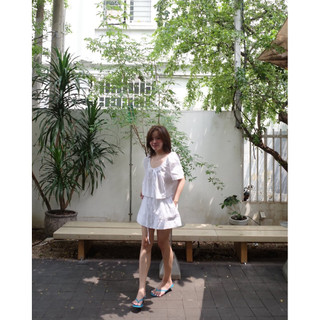 𝘾𝙇𝙄𝙊 𝙎𝙀𝙏 - Set Linen Áo và Chân Váy Xoè