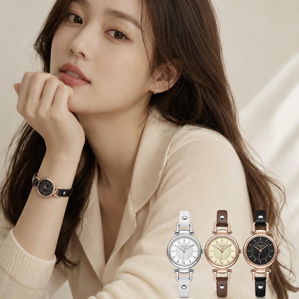 Đồng Hồ Nữ JA-1420 Julius Hàn Quốc Dây Da 3 màu