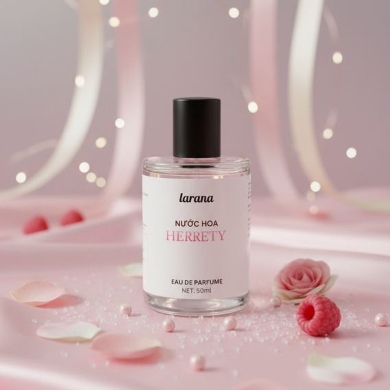 Nước hoa nữ Herrety by Larana, Hương thơm sang trọng, tinh tế, quyến rũ  dung tích tùy chọn 10ml/50ml.