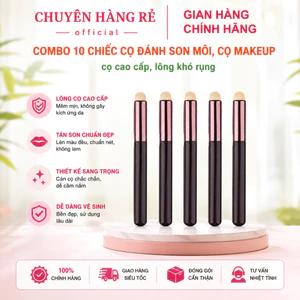 COMBO 10 CHIẾC CỌ ĐÁNH MÔI TẠO HIỆU ỨNG, CỌ MAKE UP NỘI ĐỊA TRUNG