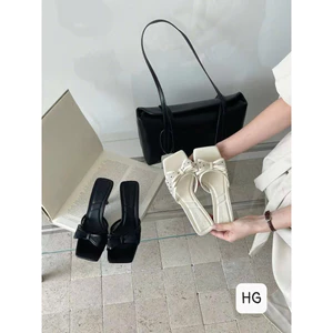 👠👠👠❤️❤️Sục cao gót nơ lưới chấm bi