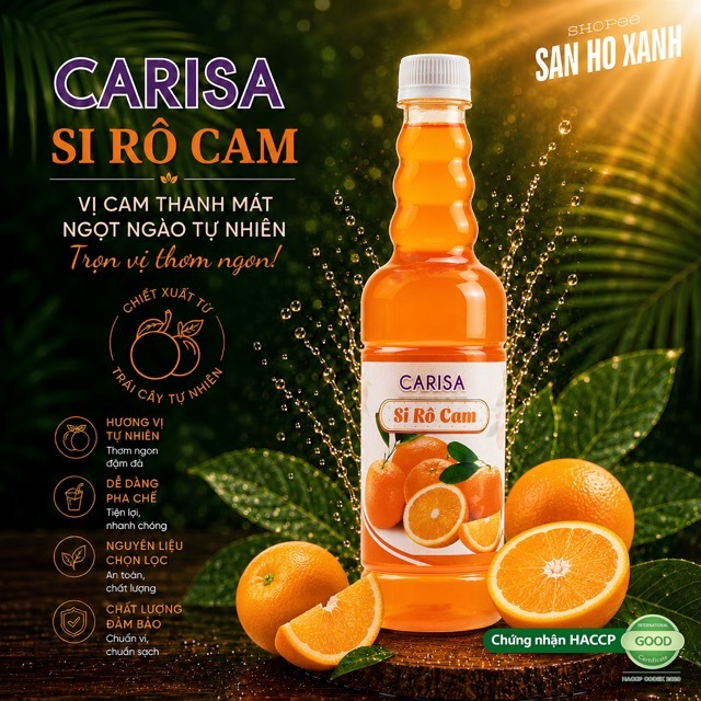 Siro Carisa 680g – Syrup Pha Chế Làm Trà Trái Cây Đủ Mùi Vị