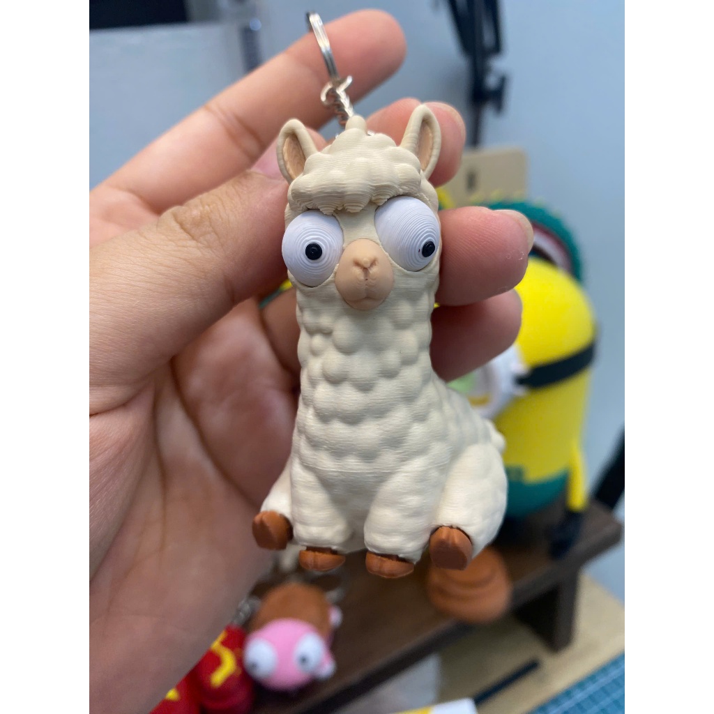 Móc Khoá Lạc Đà Llama Ngộ Nghĩnh In 3D PLA | Đồ Chơi Trang Trí Bàn Học, Decor Phòng Cực Cute