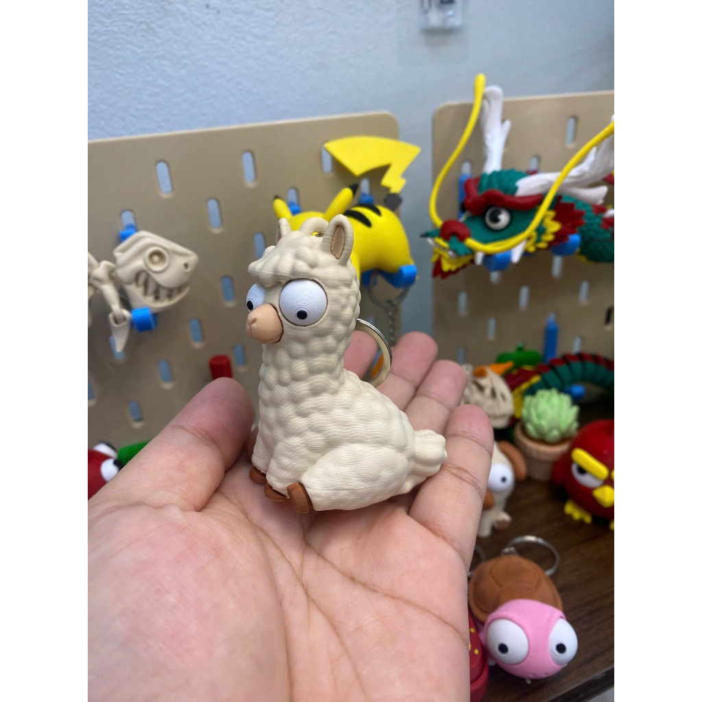 Móc Khoá Lạc Đà Llama Ngộ Nghĩnh In 3D PLA | Đồ Chơi Trang Trí Bàn Học, Decor Phòng Cực Cute