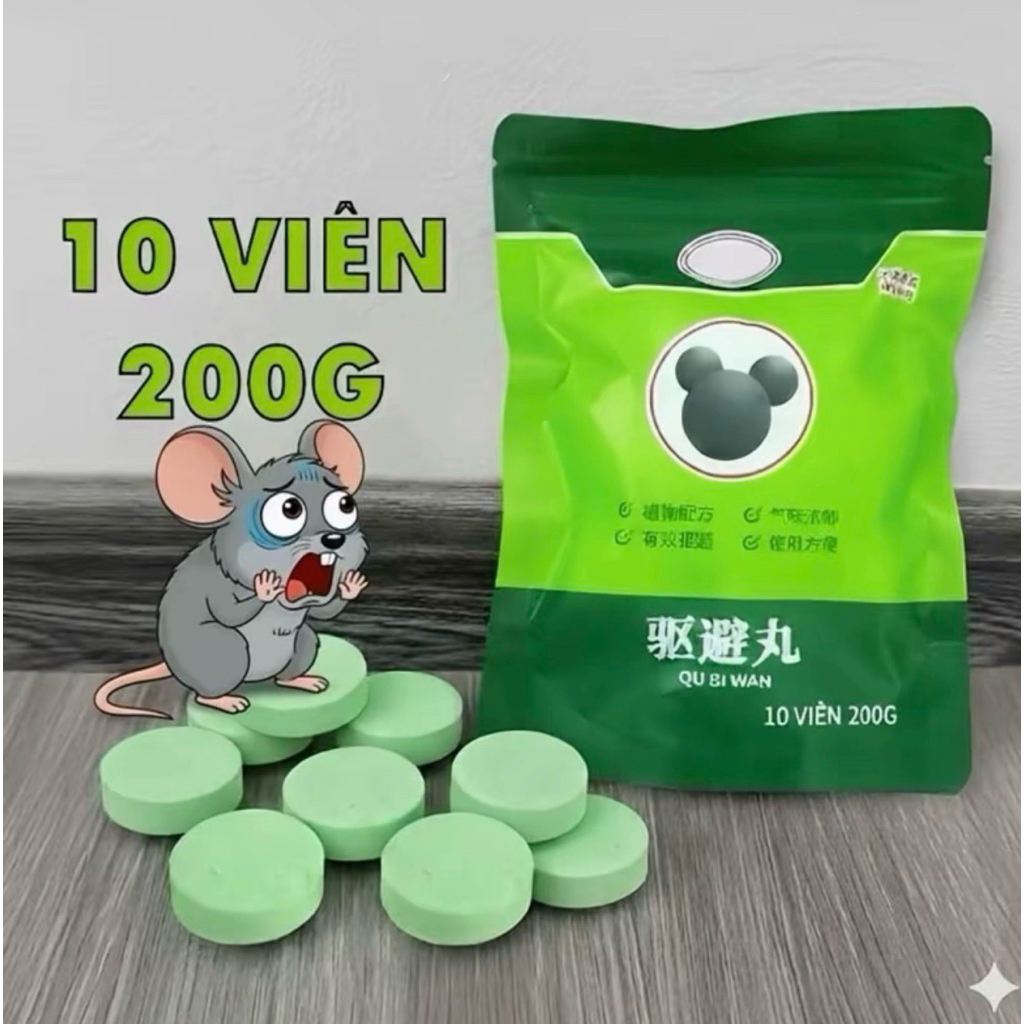 Viên đuổi chuột siêu mạnh - Hiệu quả tức thì An toàn không độc - Dùng được cho nhà có bà bà bầu & thú cưng