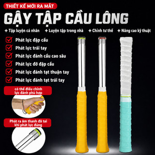 Gậy Luyện Tập Phát Lực Cổ Tay Cầu Lông - Gậy Tập Vung Vợt Chỉnh Tư Thế, Tặng Cuốn Cán