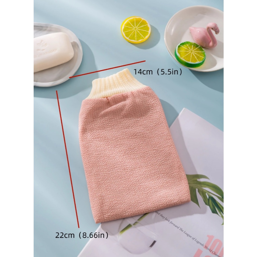 [mua 5 tặng 1] Găng tay tắm tẩy tế bào chết nội địa Trung vừa làm bông tắm, vừa tẩy da chết.