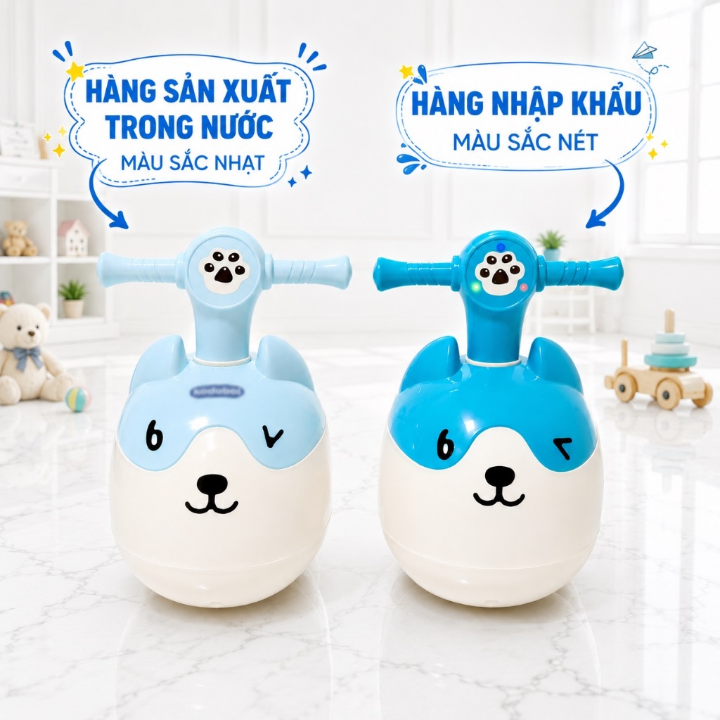 🧸𝑴𝒊𝒆̂̃𝒏 𝑺𝒊́𝒑🧸Xe chòi chân hạt đậu BẢN NHẬT KHẨU 100% ngộ nghĩnh-có đèn nhạc-bánh chống lật BẢN NHẬT KHẨU 100%