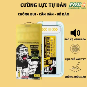 Kính cường lực KK có khung trợ dán WTP 034 - 057 cho IPhone 17Promax 17Pro 17Air 11 12 13 14 15 16
