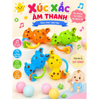 Đồ chơi lục lặc xúc xắc đập tay âm thanh cho bé nhiều mẫu