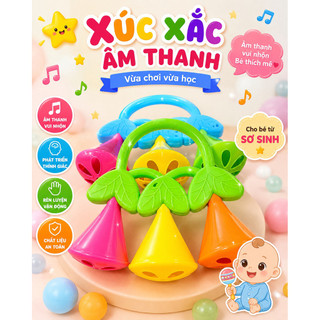 Đồ chơi lục lặc xúc xắc đập tay âm thanh cho bé nhiều mẫu