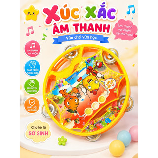 Đồ chơi lục lặc xúc xắc đập tay âm thanh cho bé nhiều mẫu