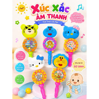 Đồ chơi lục lặc xúc xắc đập tay âm thanh cho bé nhiều mẫu