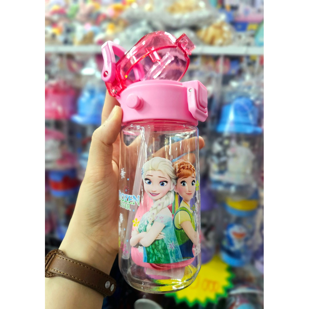 Bình nước nhựa hình Elsa cao cấp