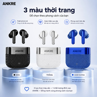 Tai Nghe Bluetooth ANKRE Không Dây Bluetooth 5.3, Âm Thanh Sống Động, Đeo Êm Tai, Phù Hợp Học Tập Làm Việc Thể Thao