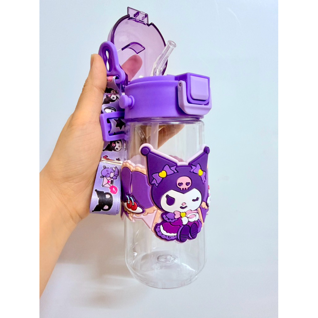 Bình nước nhựa cao cấp Kuromi