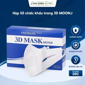Hộp 50 chiếc khẩu trang 3D MOONJ chính hãng