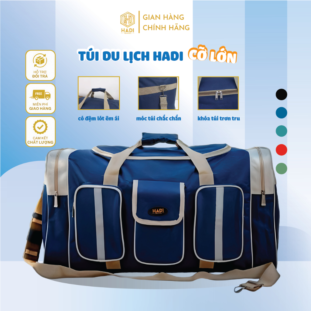 Túi trống du lịch đa năng to siêu nhẹ, dễ di chuyển, chất liệu chống nước, siêu bền HEIOU