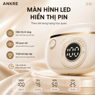 Tai Nghe Bluetooth ANKRE Piano Không Dây 5.4, Màn Hình LED Hiển Thị Pin, Âm Thanh Hi-Fi, Type-C, Chống Nước IPX5
