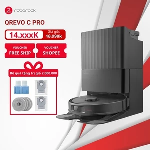 Roborock QRevo C Pro Lực 18.500 Pa Giặt Nóng 75 Độ C Robot Hút Bụi Lau Nhà - Quốc Tế bảo hành 24 tháng