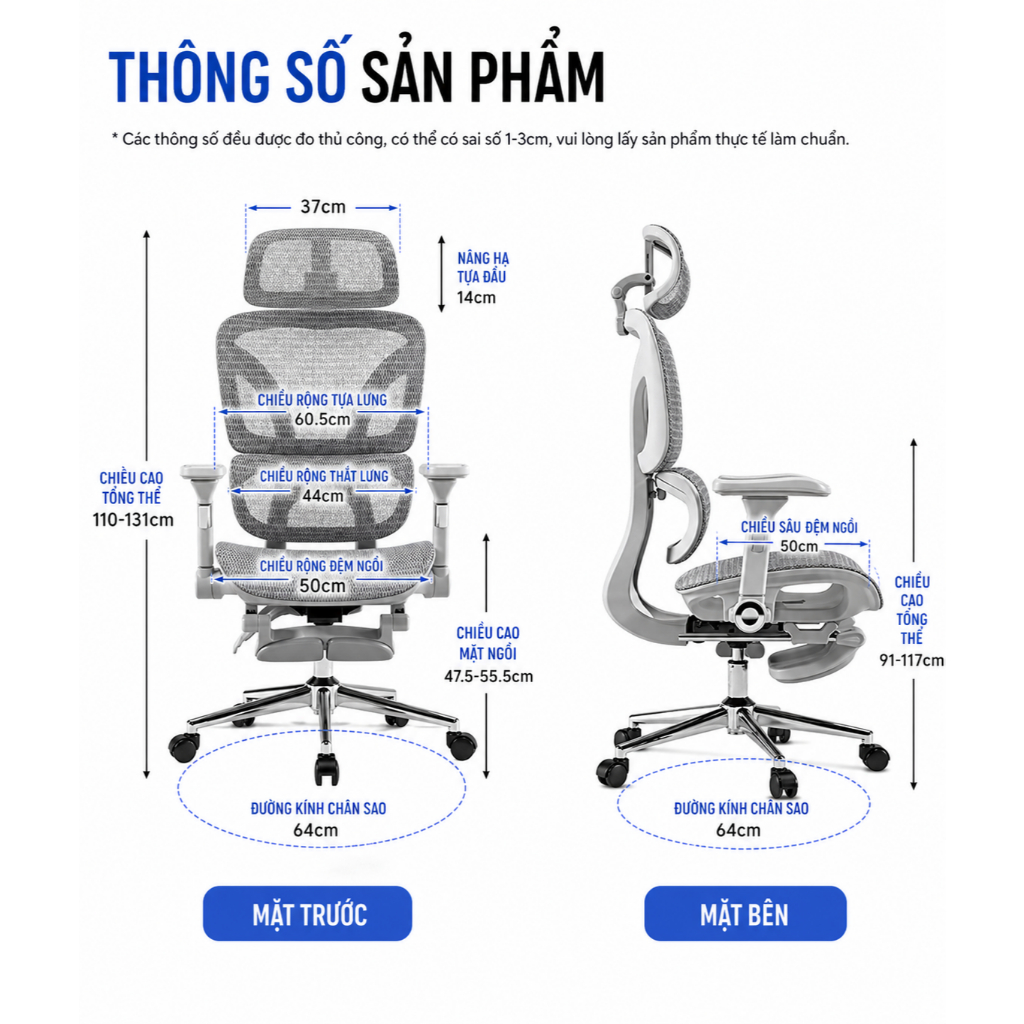 Ghế Công Thái Học Saigu SG-026 Bản Cao Cấp - Ghế Văn Phòng Ergonomic Tựa Lưng Thông Minh, Có Gác Chân, Bảo Hành 3 Năm | BigBuy360 - bigbuy360.vn