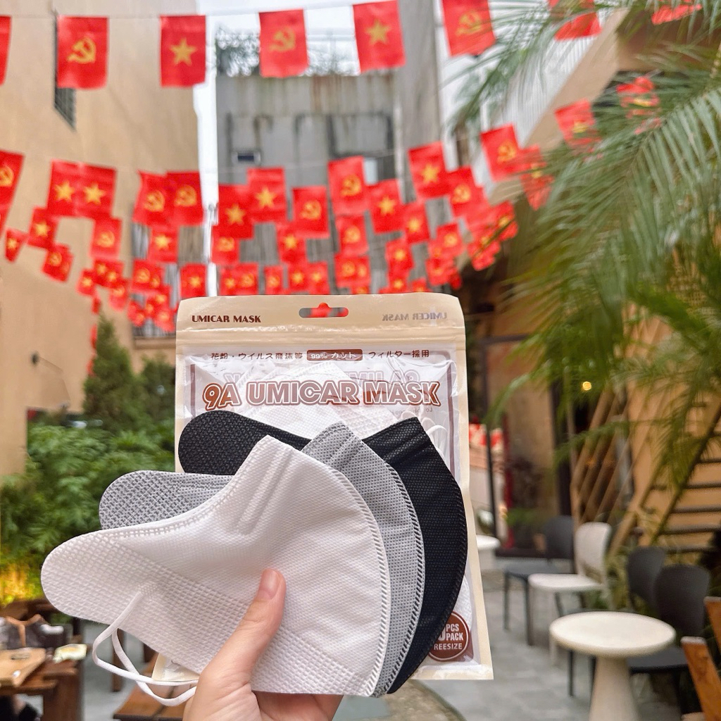 Combo 50 Chiếc Khẩu Trang 9A UMiMask, Dày Dặn Chống Nắng, Che Toàn Diện Chống Nước Thoáng Khí