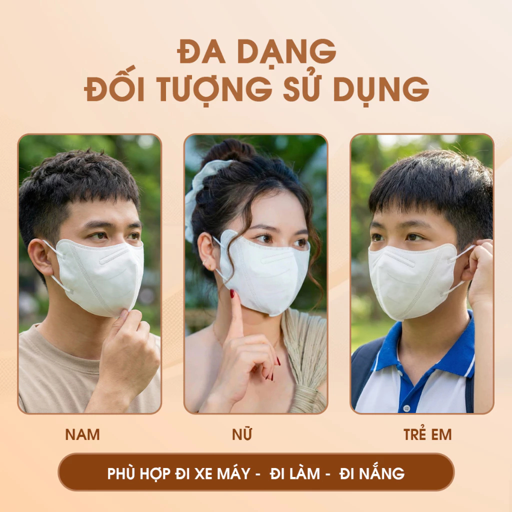 Combo 50 Chiếc Khẩu Trang 9A UMiMask, Dày Dặn Chống Nắng, Che Toàn Diện Chống Nước Thoáng Khí
