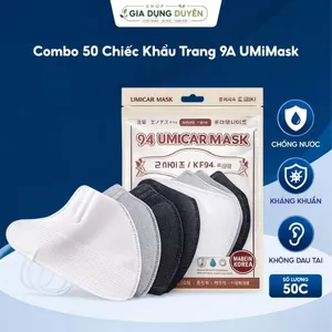 Set 50 Chiếc Khẩu Trang 9A UMiMask, Dày Dặn Chống Nắng, Che Toàn Diện