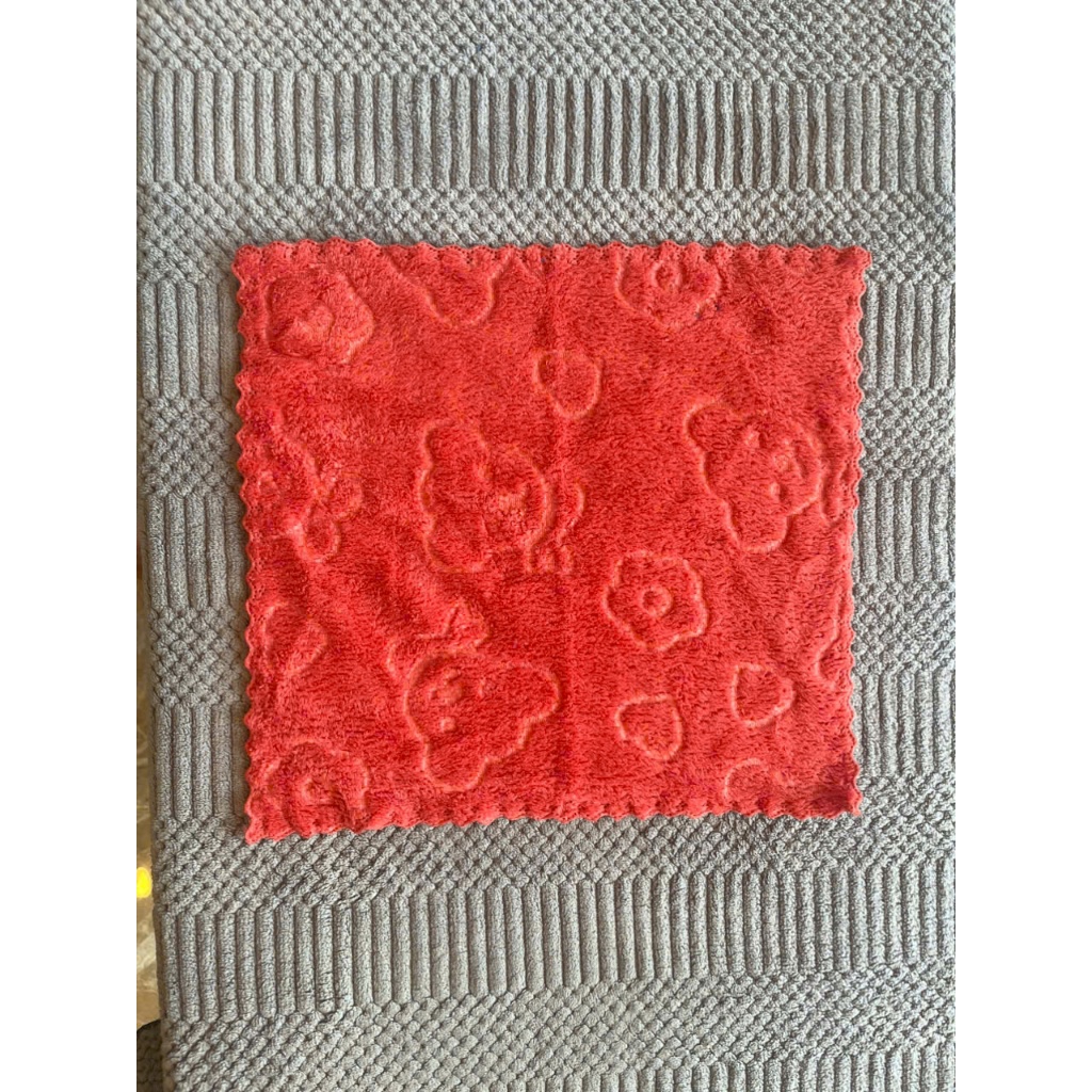 combo 5 khăn lau đa năng 30x30cm khăn microfiber mềm mịn dày dặn siêu thấm khăn lau bếp khăn lau xe potato towel