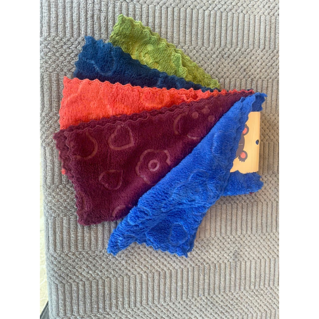 combo 5 khăn lau đa năng 30x30cm khăn microfiber mềm mịn dày dặn siêu thấm khăn lau bếp khăn lau xe potato towel