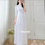 Áo Dài Học Sinh,Đồng Phục Cấp3,..Dress Women Voi Voan Kem,vải lụa Mỹ
