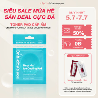 One-day's you - Toner Pad Cấp Ẩm - Help Me Ice Cooling 10 Miếng | Clycos Phân Phối