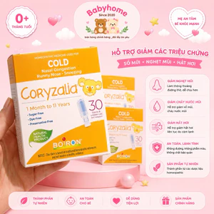 Muối uống vi lượng đồng căn Boiron Coryzalia cho bé từ sơ sinh