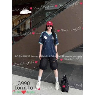 Áo Thun Nữ Germany Cổ V Form Rộng QCCC Cao Cấp